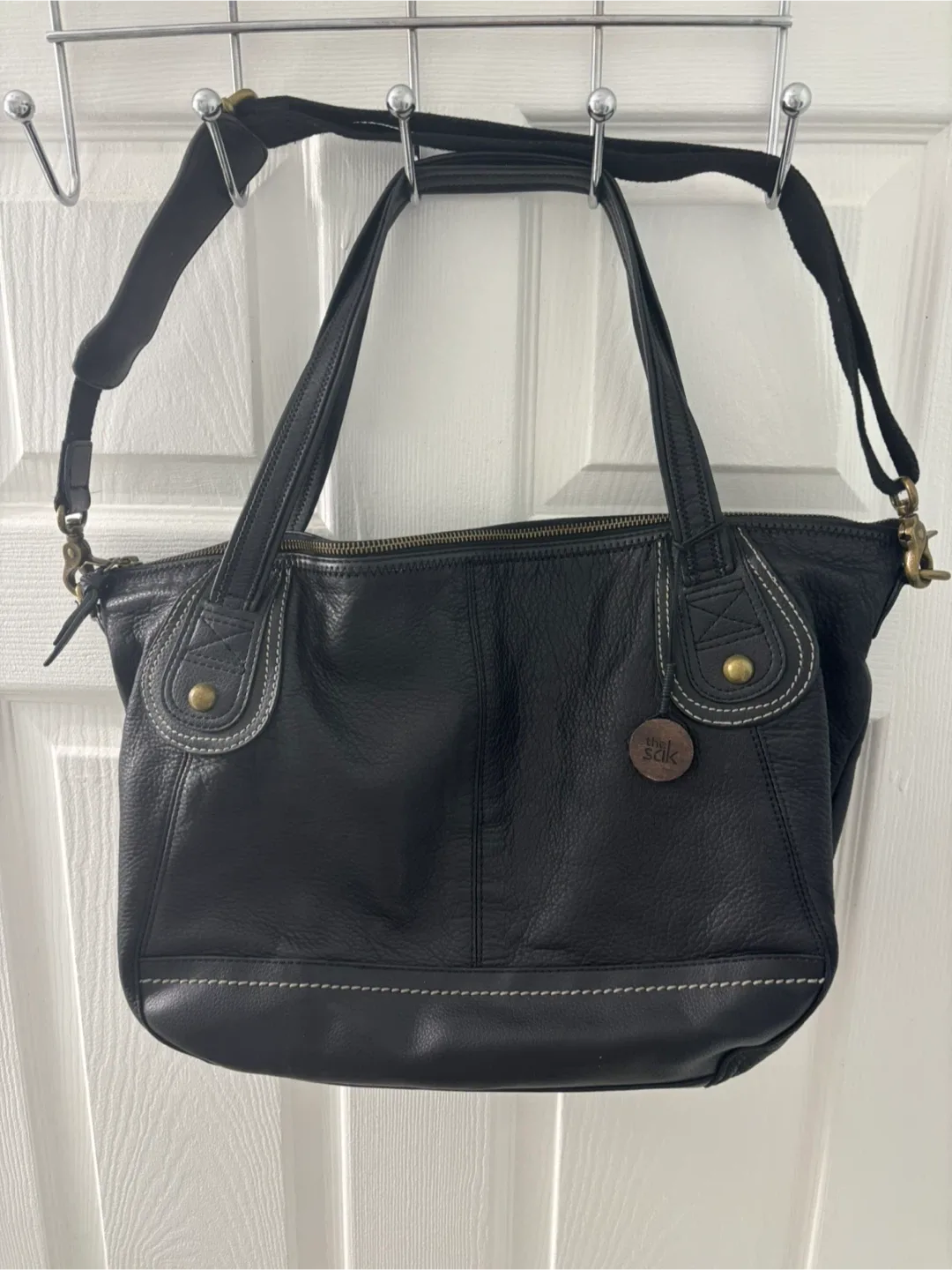 The Sak Black Leather Handbag
