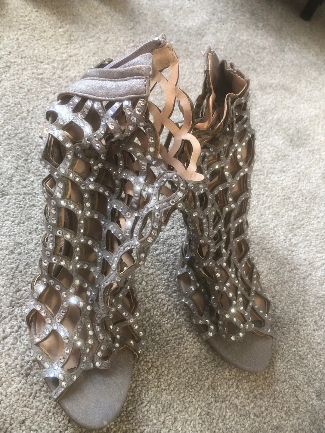 Rhinestone Cage Heels image indicator(2)