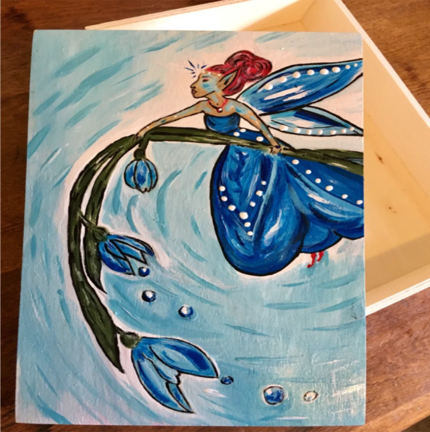 Hand-Painted Fairy Box