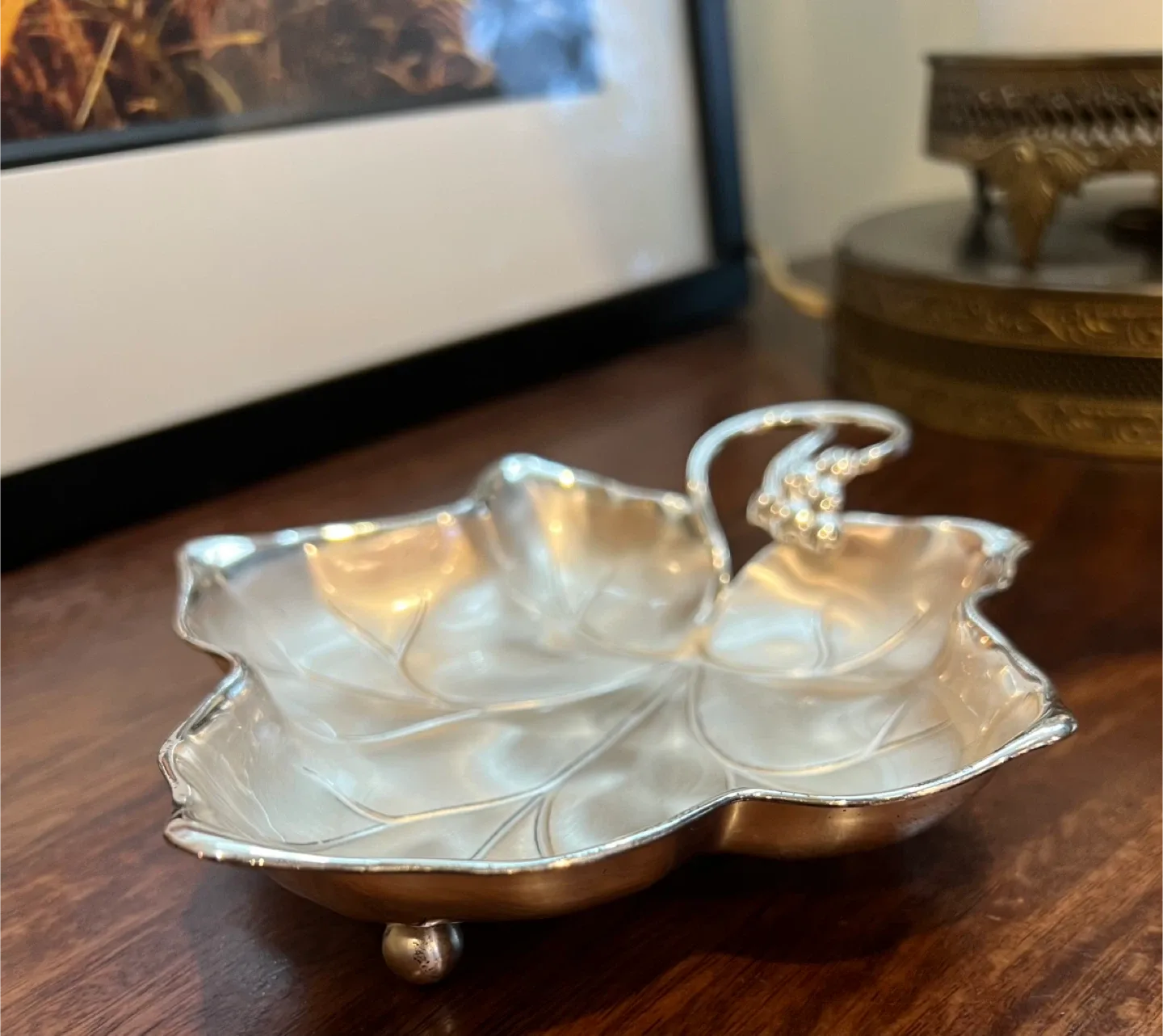 Mid Century WMF IKORA Leaf Dish image indicator(8)