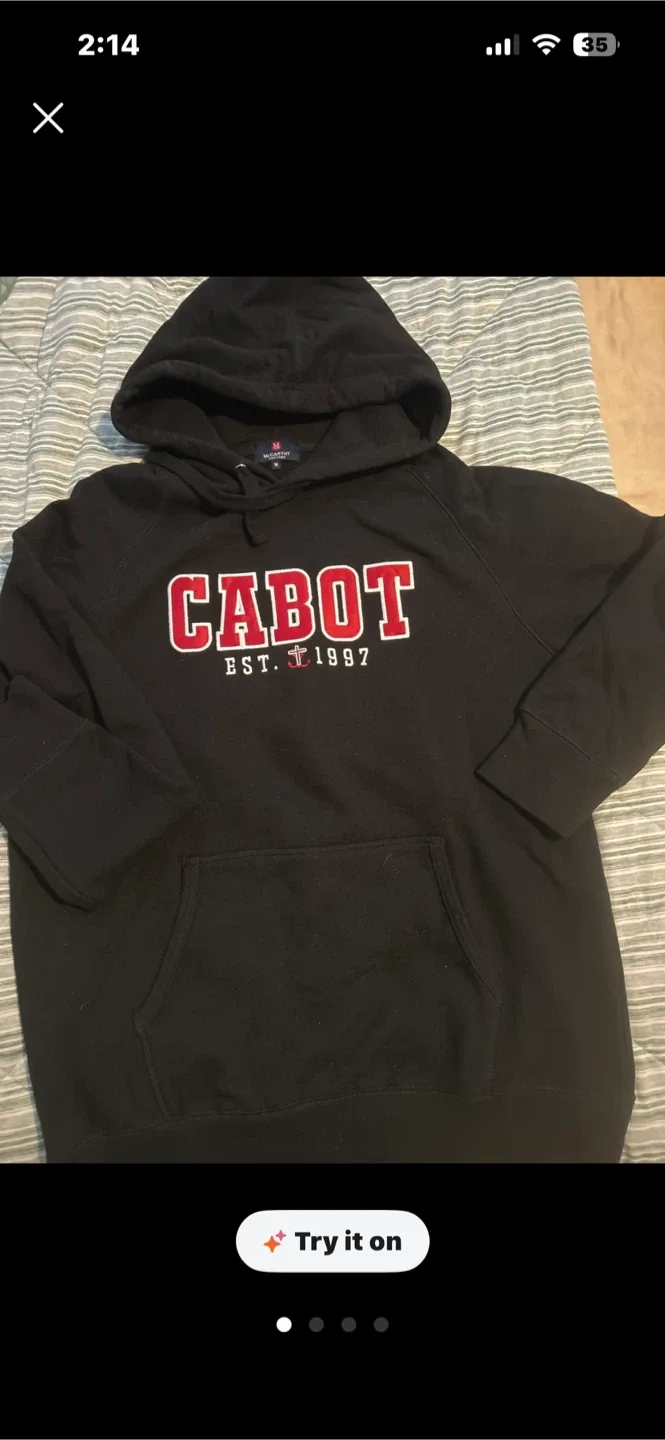 McCarthy School  Uniform John Cabot Black Hoodie - Size M
