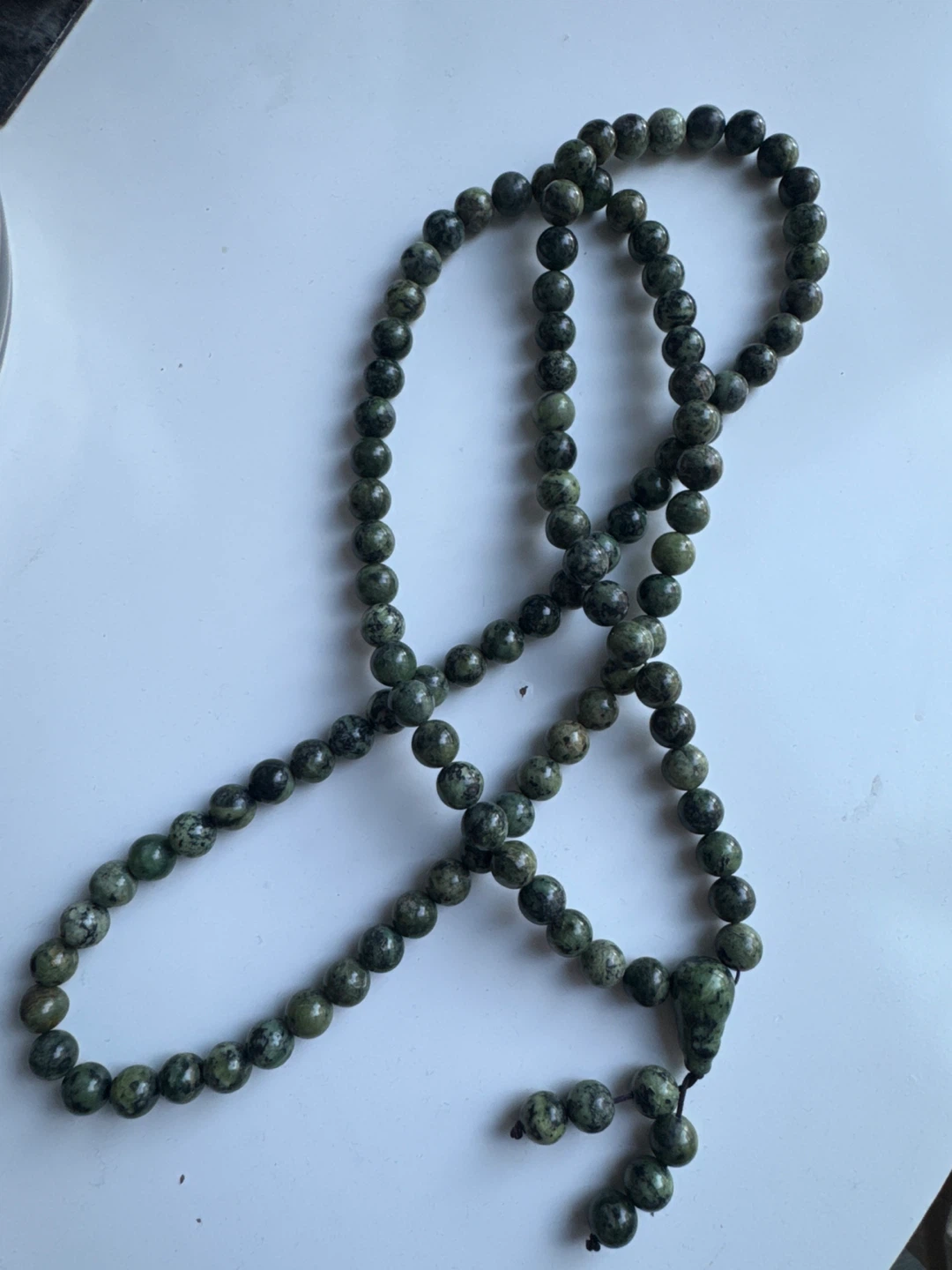 Green Beaded Mala Prayer Beads