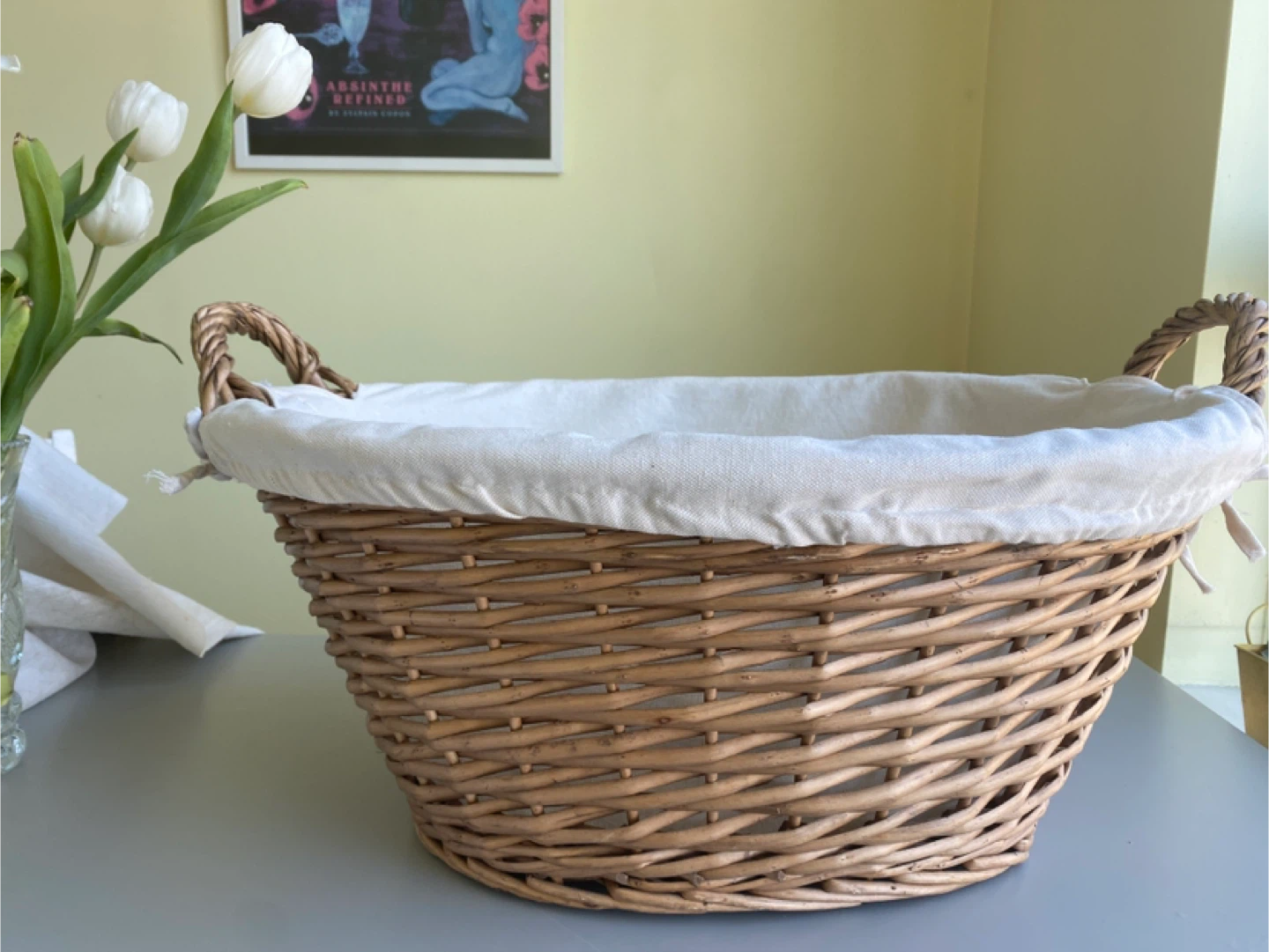Woven Basket with Handles - photo 4