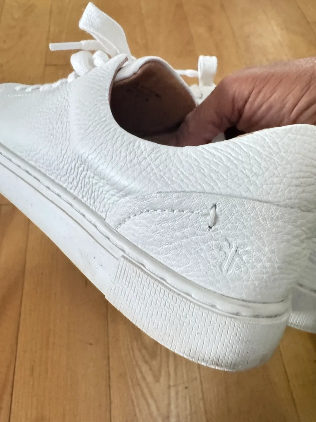 Frye White Leather Sneakers image indicator(3)