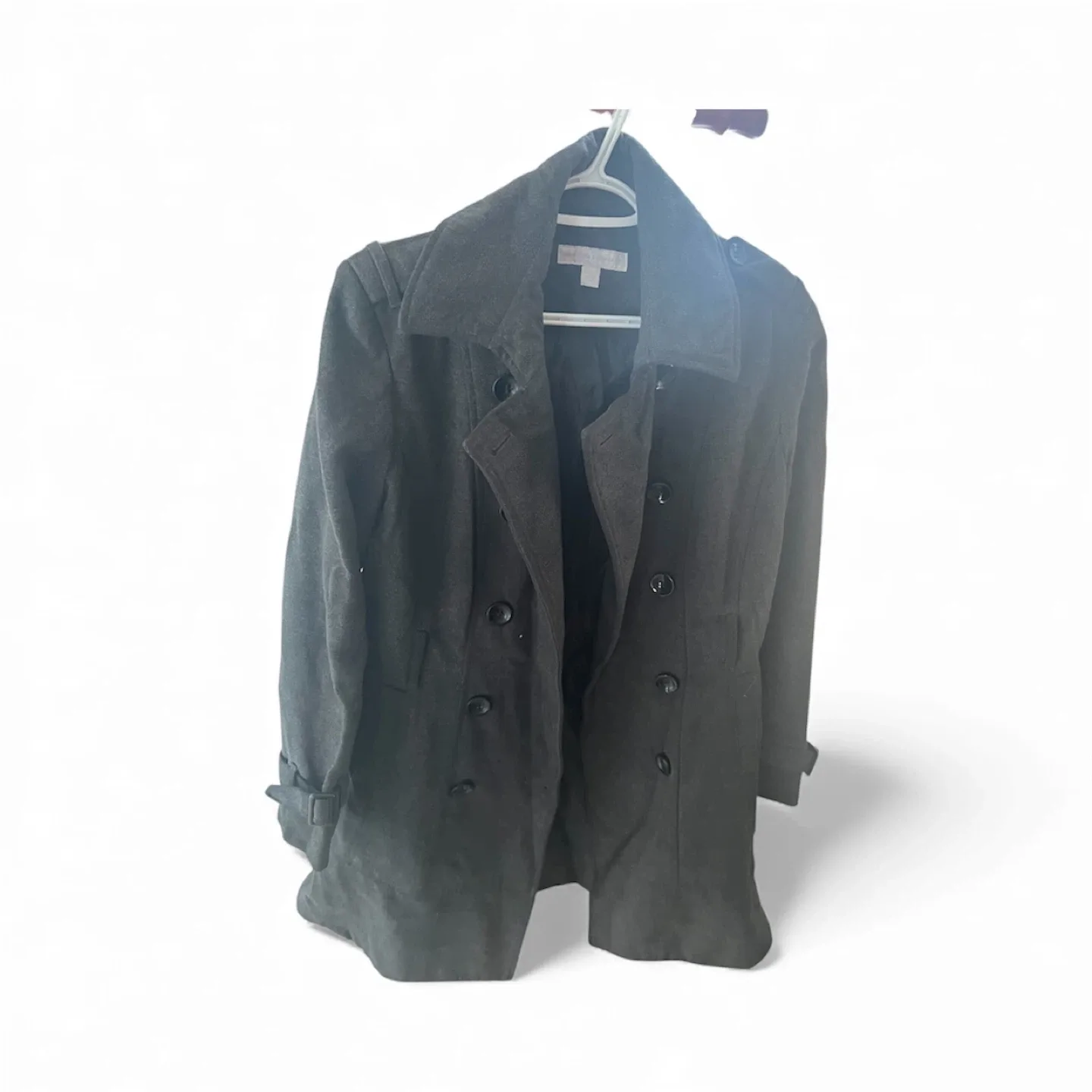 New York and company Charcoal Grey Pea Coat - Size Medium