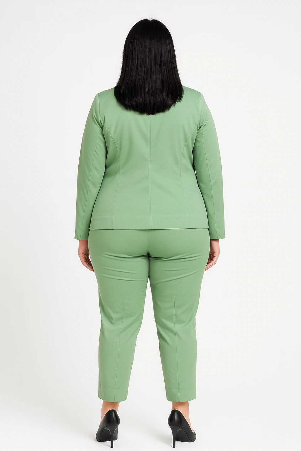 Addition Elle Sage Green Blazer & Pants Set Size 14 - Used - photo 3