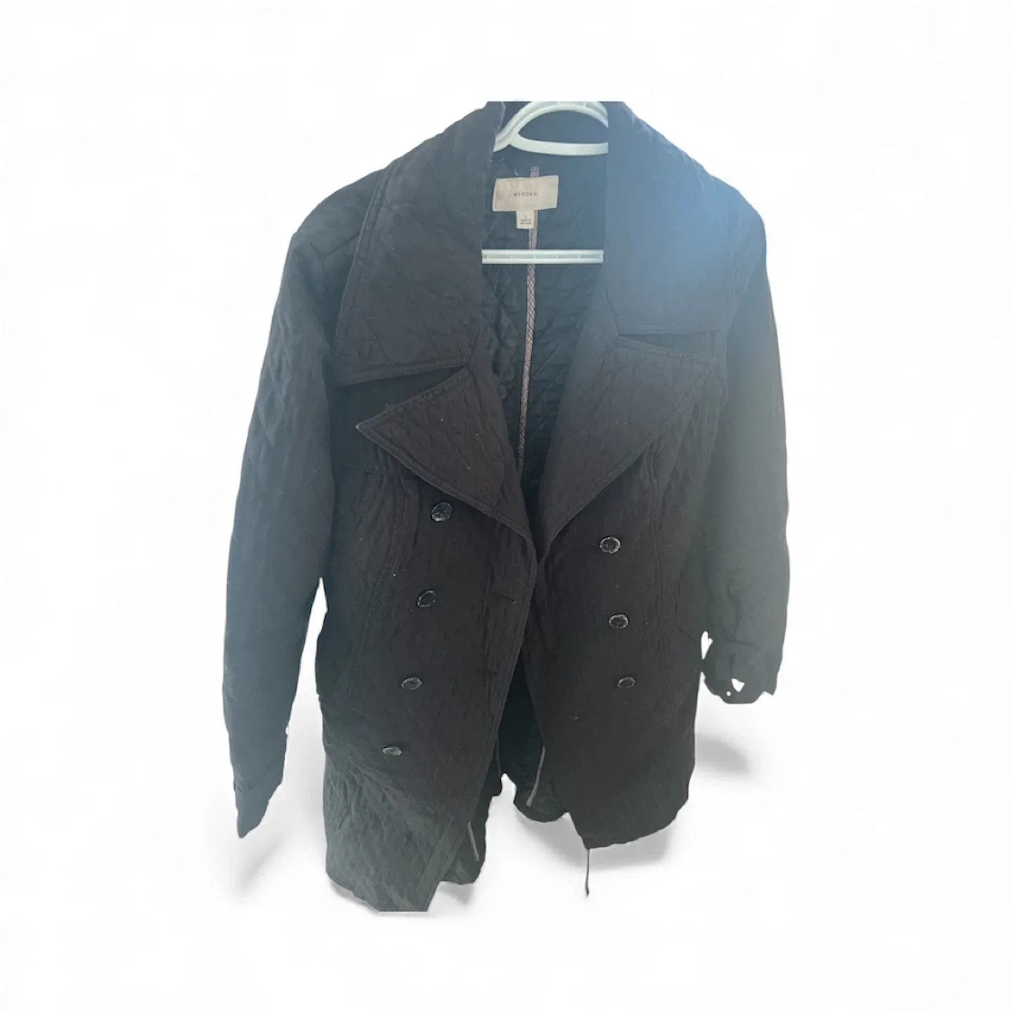 Merona Black Quilted Jacket