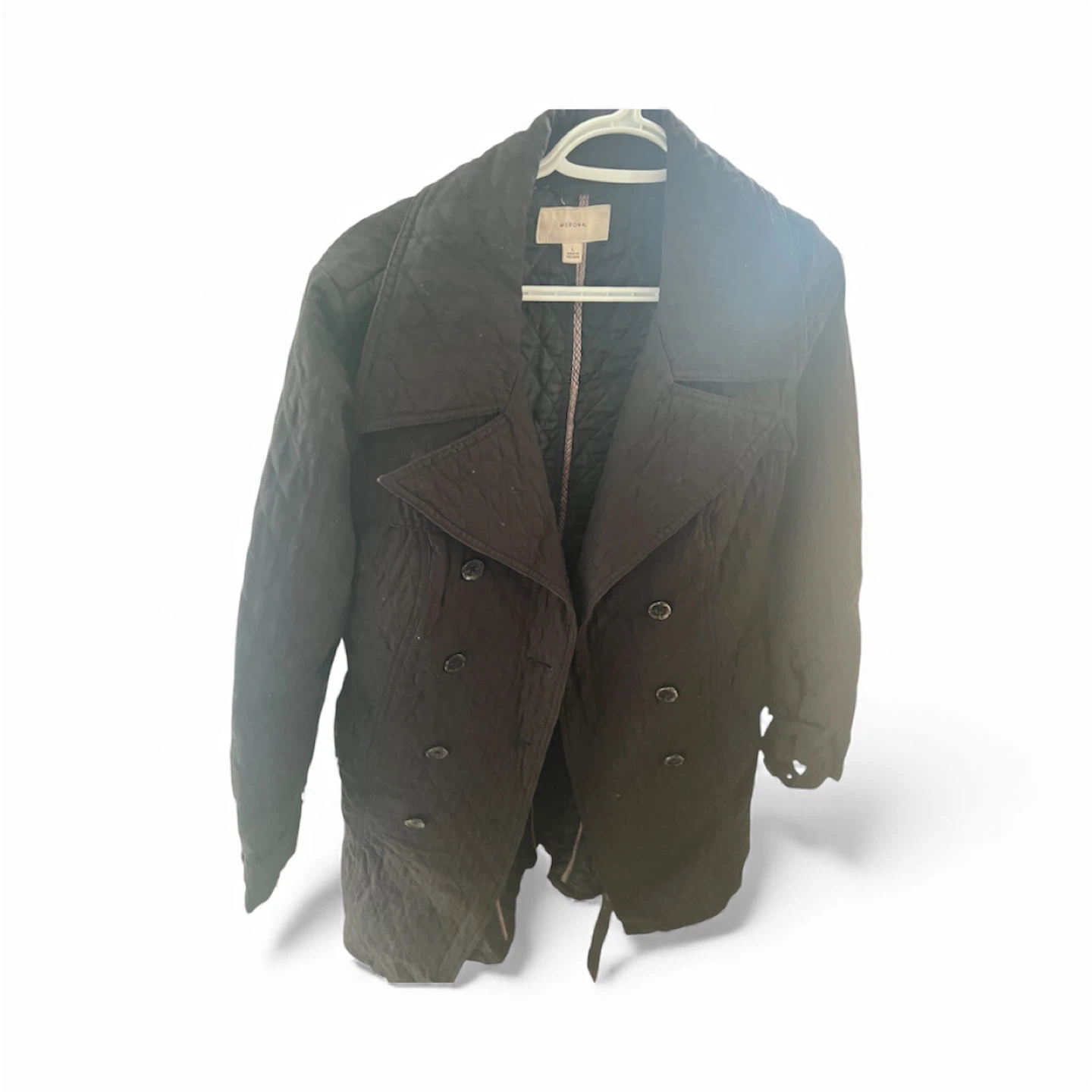 Merona Black Quilted Jacket - photo 2