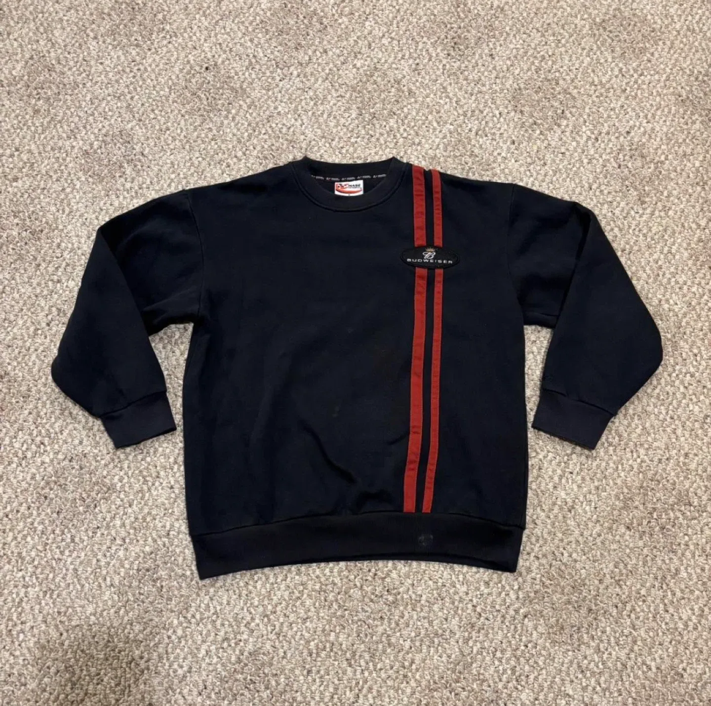 Chase Authentics Budweiser Black Sweatshirt - Size M