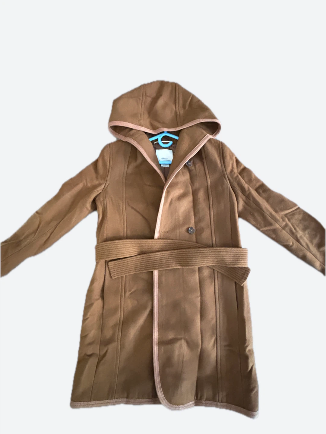 Wilfred Wool Blend Hooded Coat - Size S