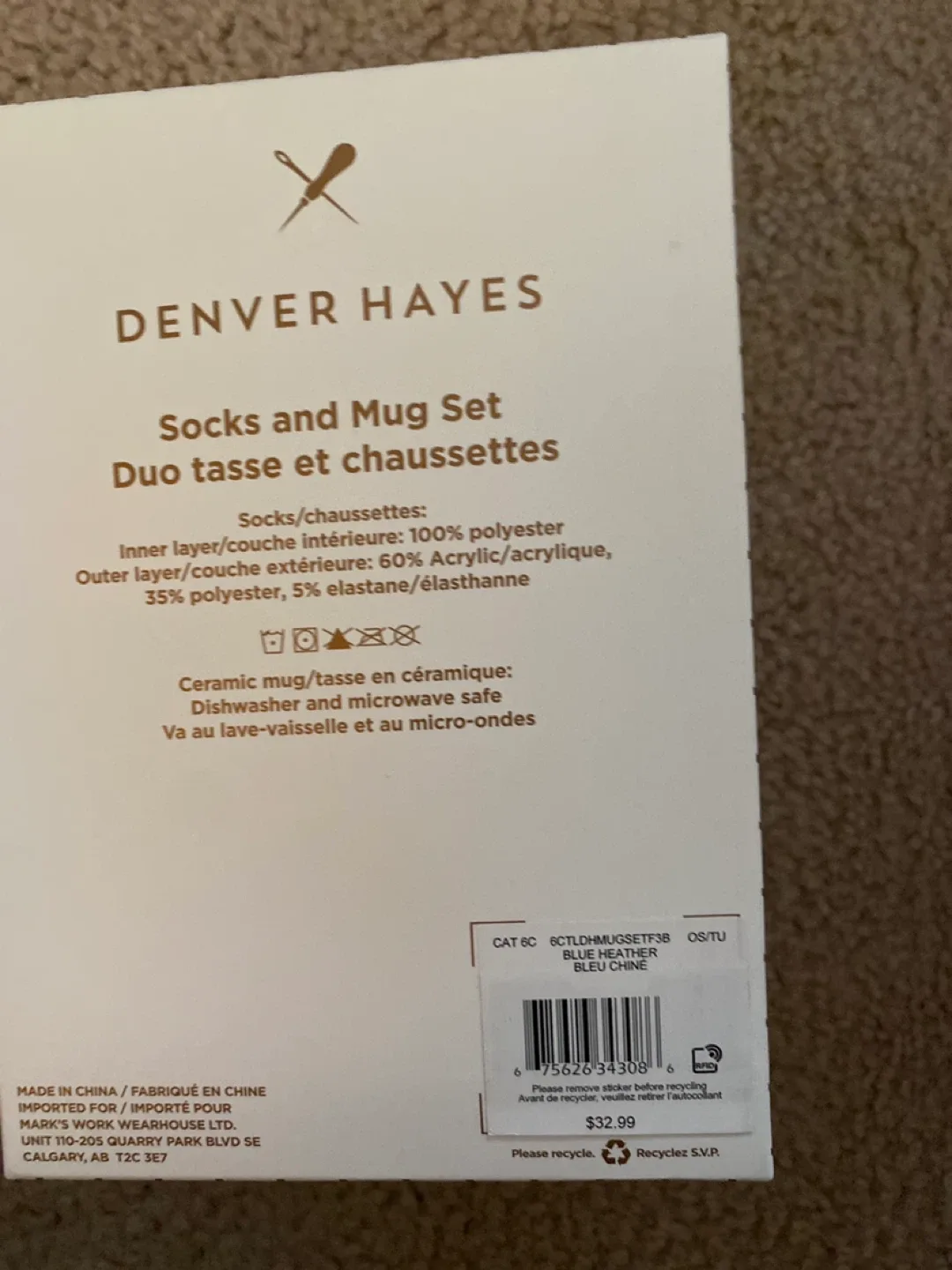 Denver Hayes Socks and Mug Set (Size 6-10) image indicator(2)