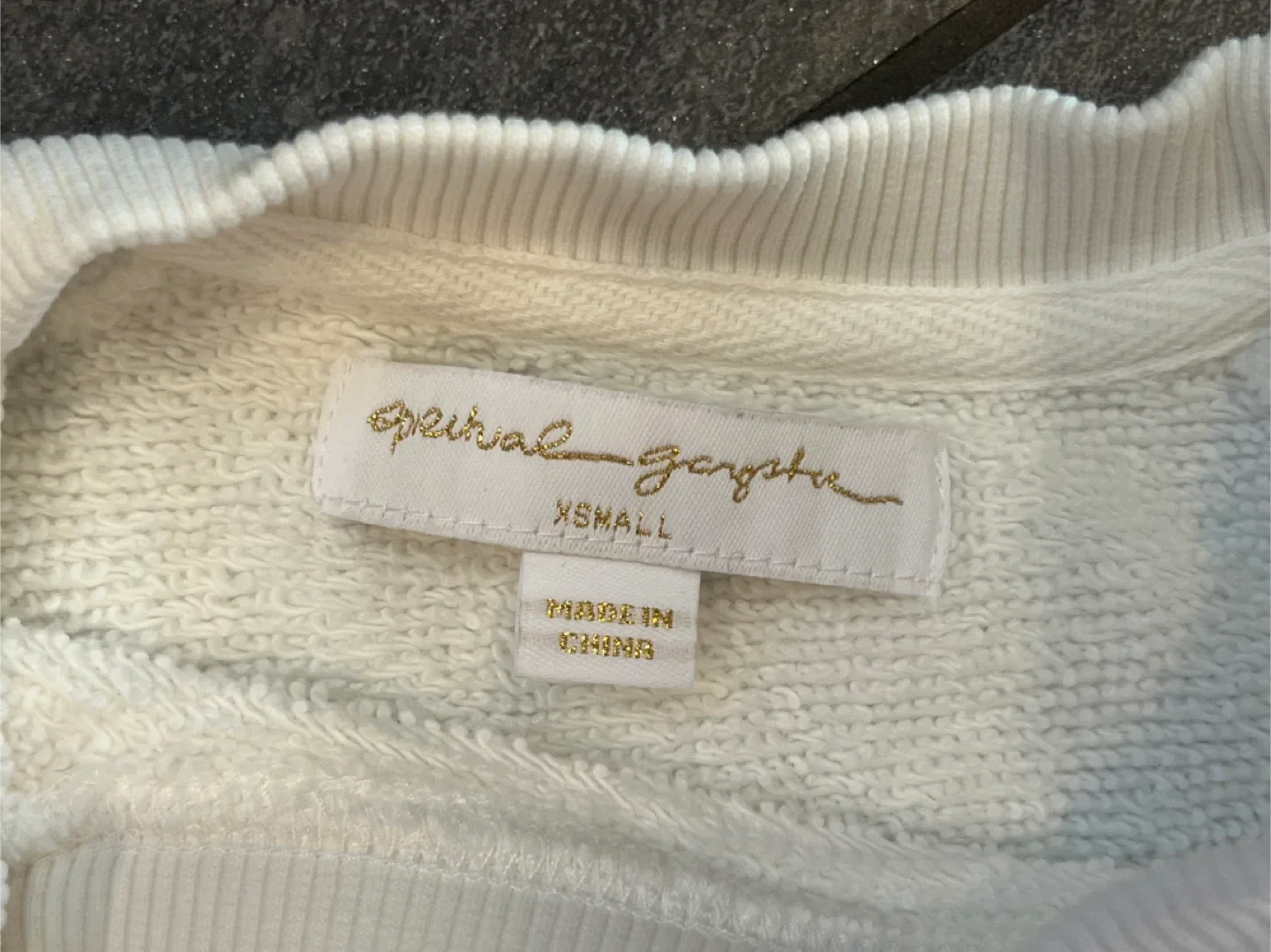 Peloton x Spiritual Gangster Rainbow White Sweatshirt Size XS image indicator(3)