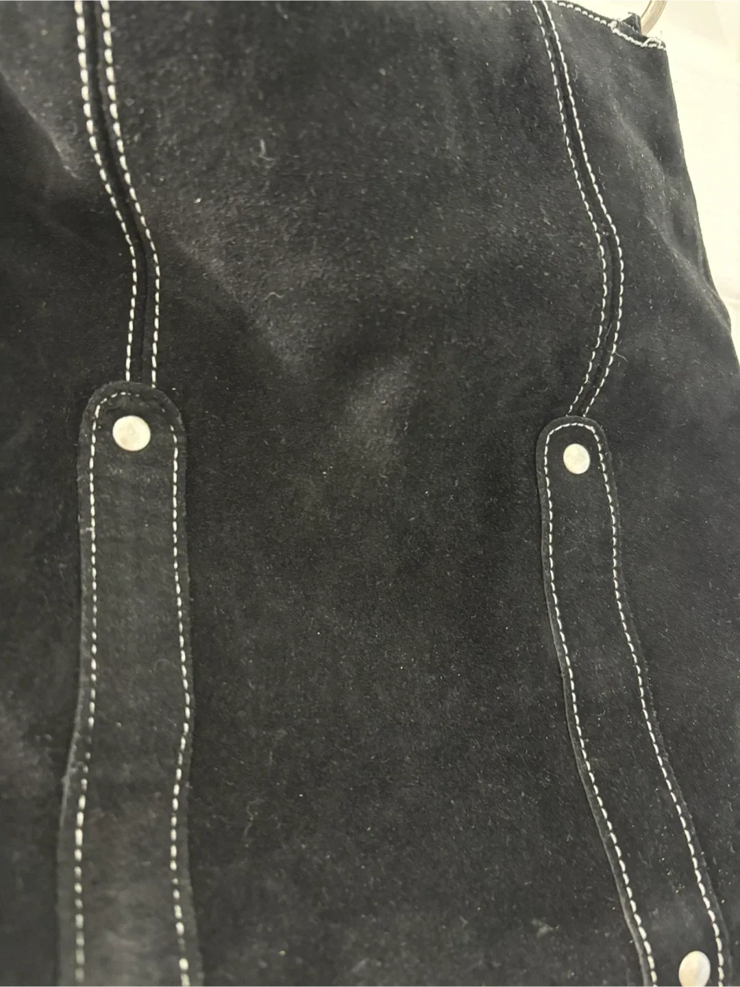 Black Suede Attitude Hobo Bag image indicator(4)