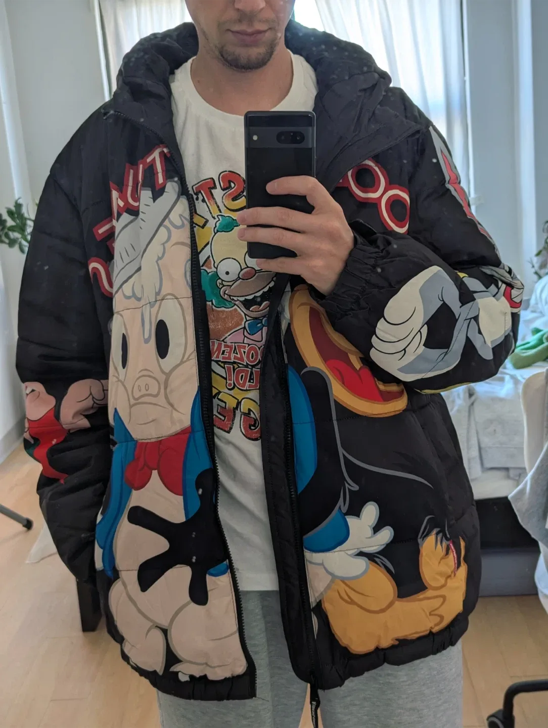 Looney Tunes x Members Only Puffer Jacket - XL image indicator(7)