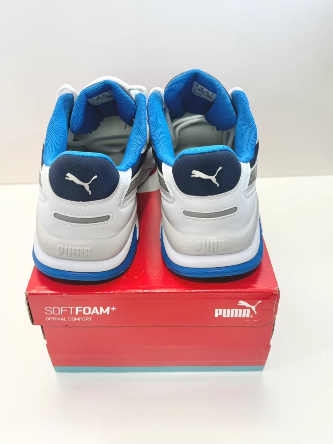 Mens Shoes Size 10.5 Puma blue and white image indicator(4)