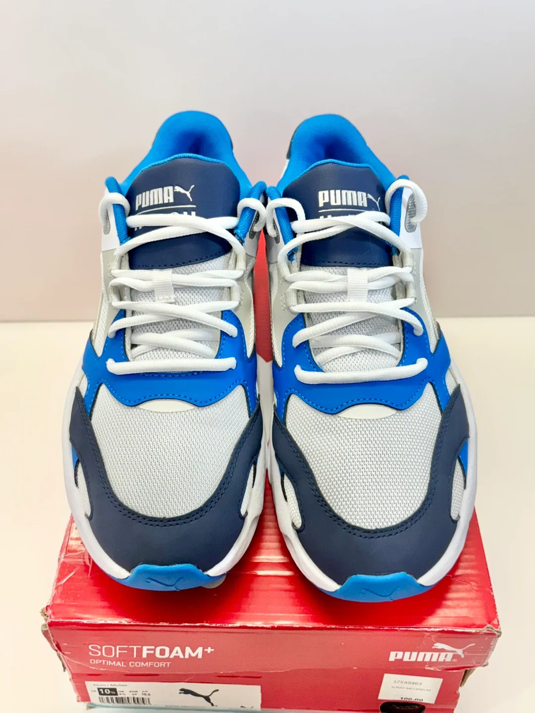 Mens Shoes Size 10.5 Puma blue and white image indicator(3)