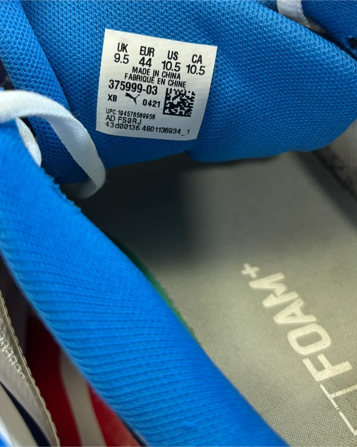 Mens Shoes Size 10.5 Puma blue and white image indicator(6)