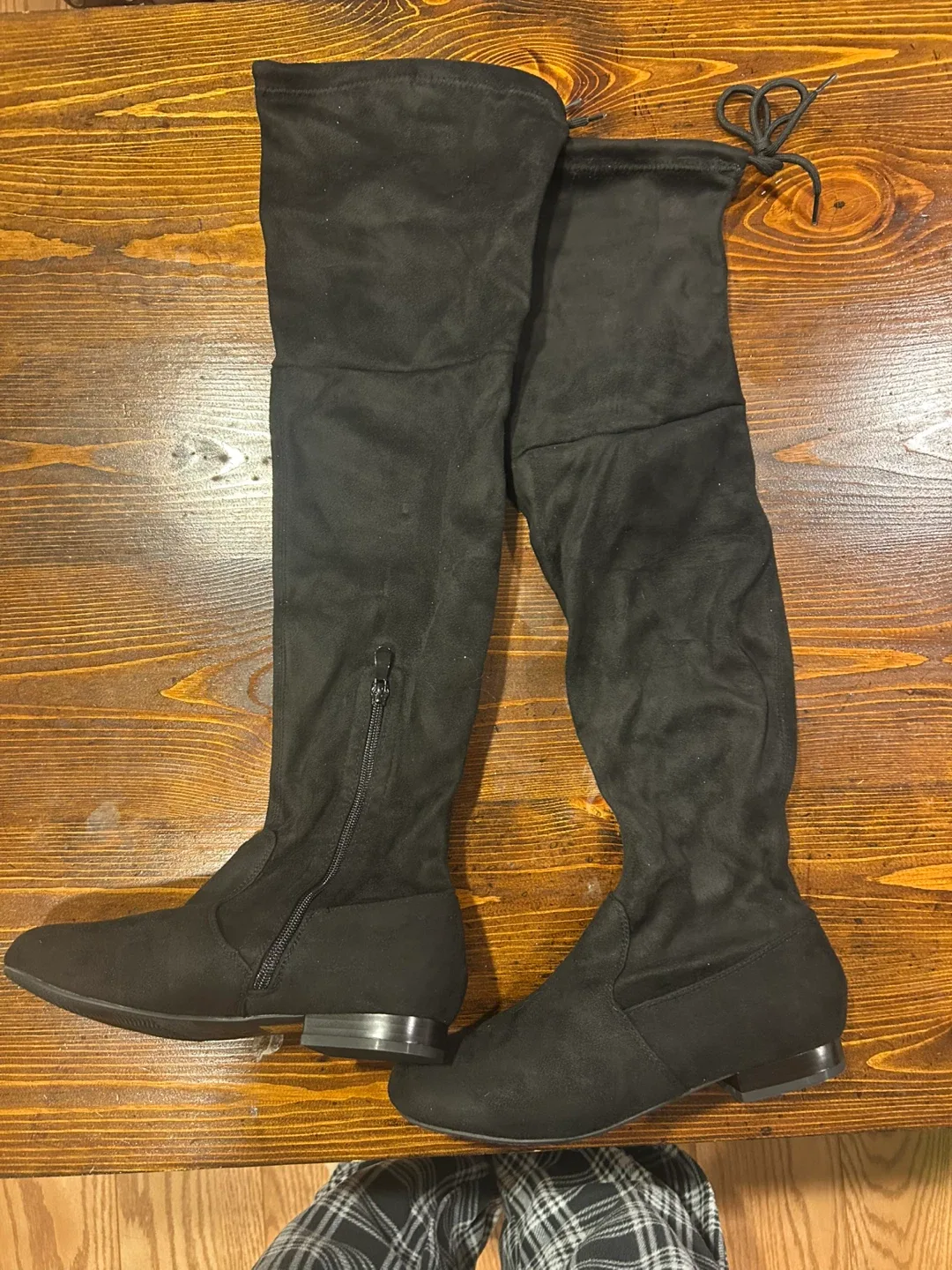 Dream Pairs Black Thigh High Boots