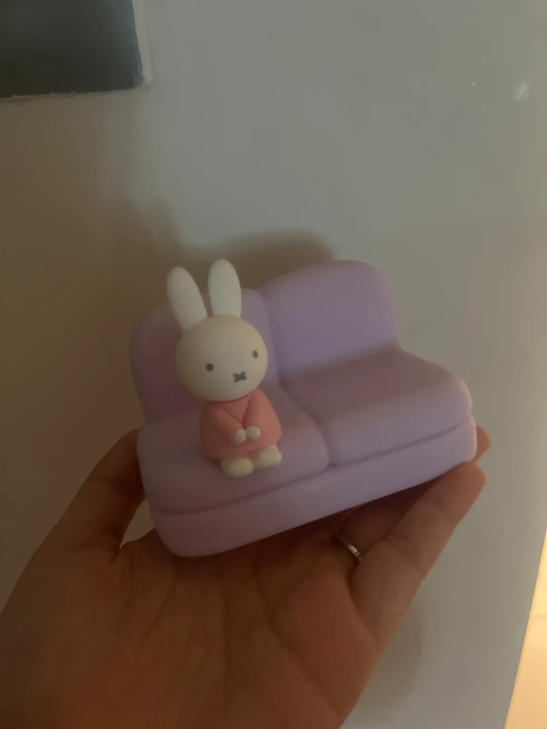 Miffy Lamp on Couch - phone stand