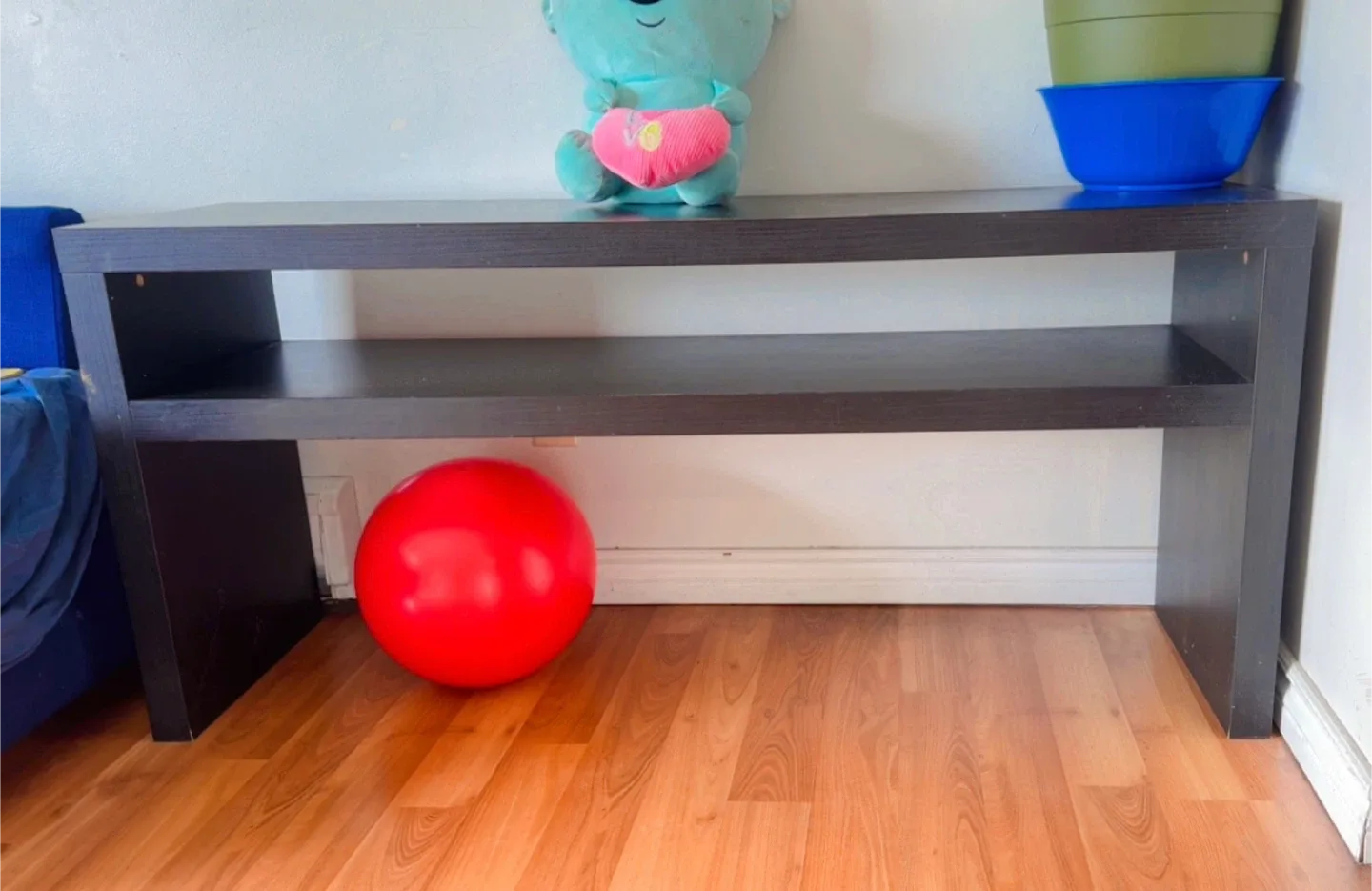 Dark Brown Tv bench Table image indicator(2)