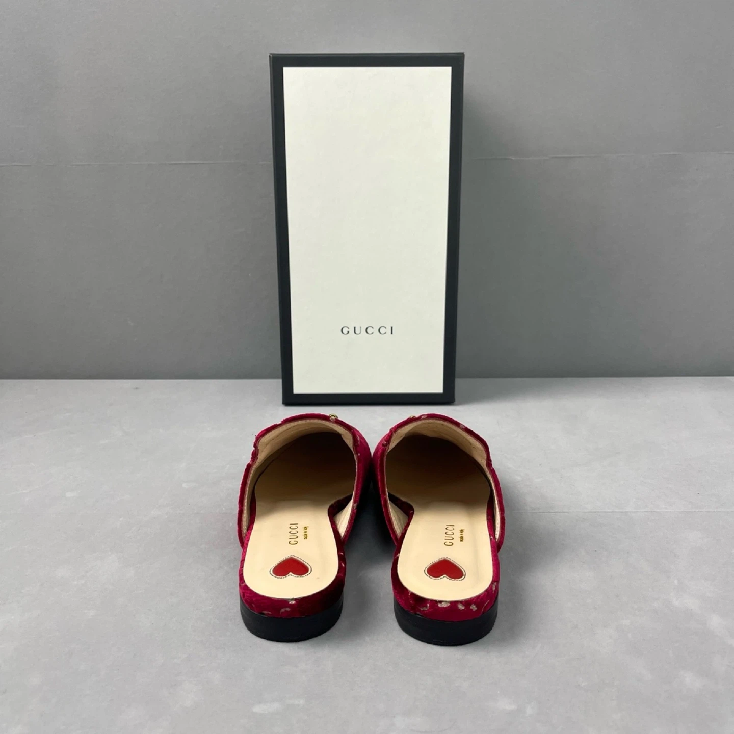 Gucci Princetown Velvet Mules Size 36 - photo 4