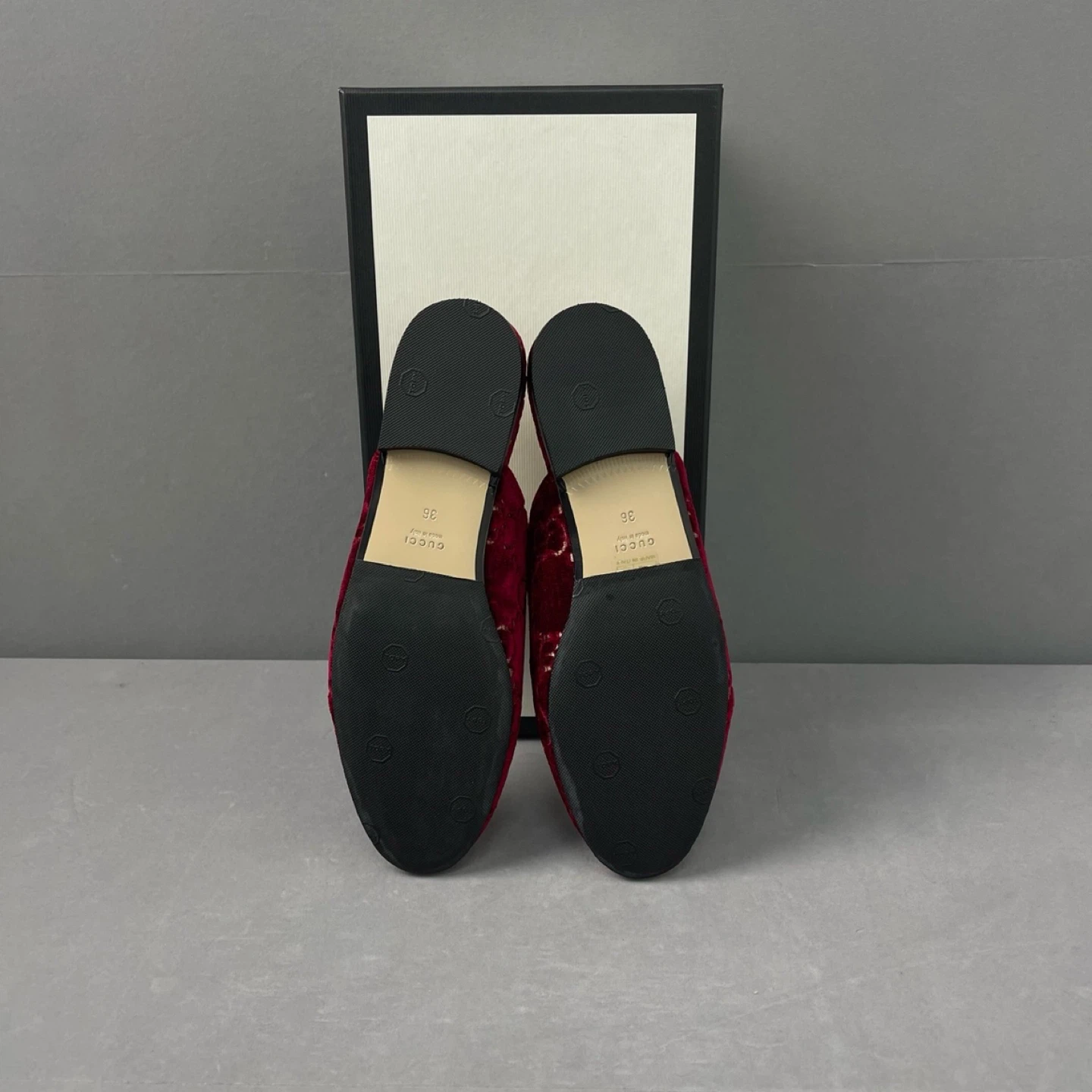 Gucci Princetown Velvet Mules Size 36 - photo 5