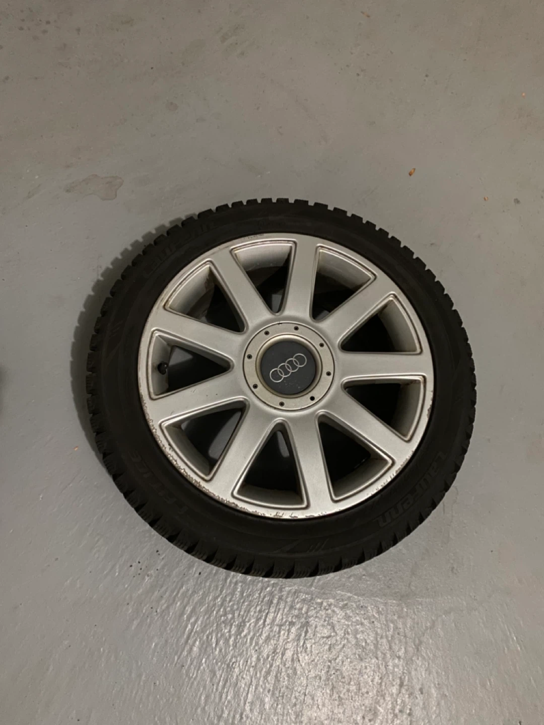 Laufenn 225/45R17 91T Winter Tire on Audi Rim