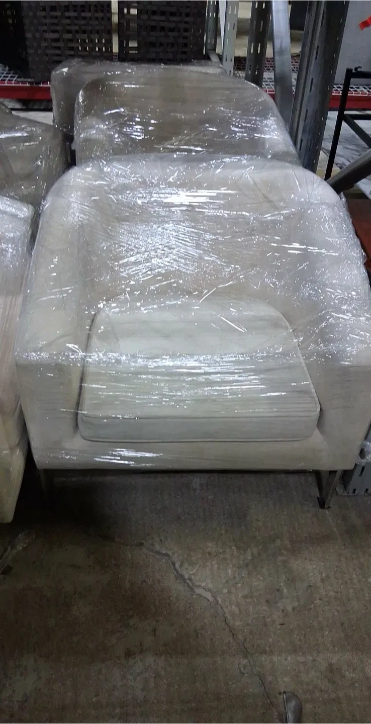 Beige Armchair - New in Plastic Wrap