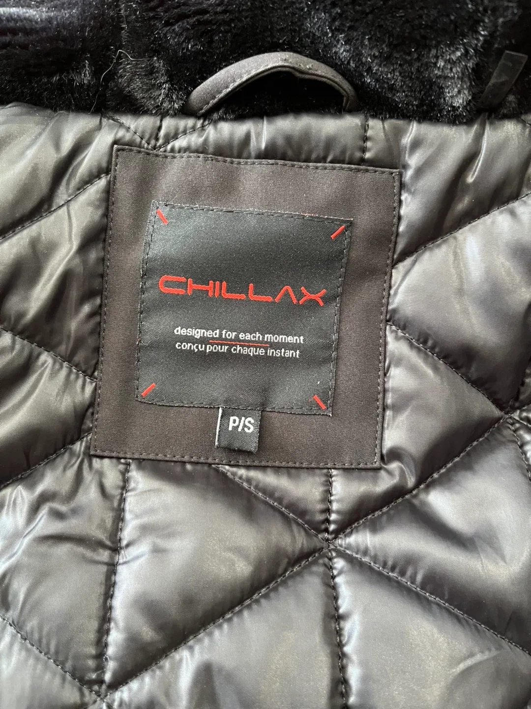 Black Winter Coat with Hood image indicator(7)