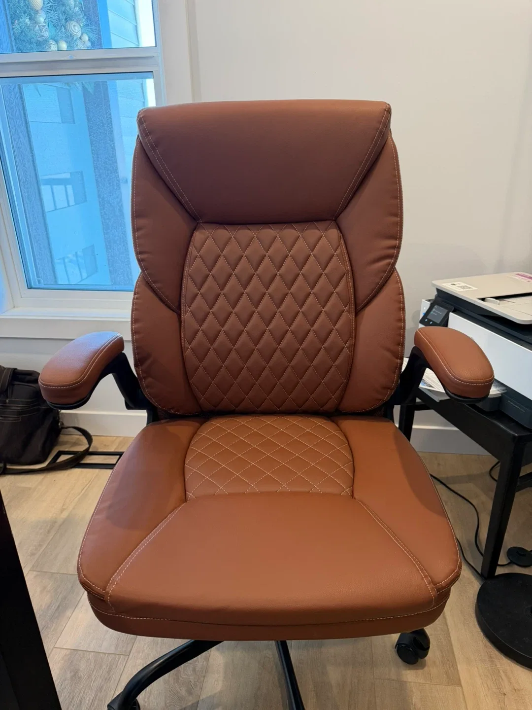 Brown Leather Office Chair