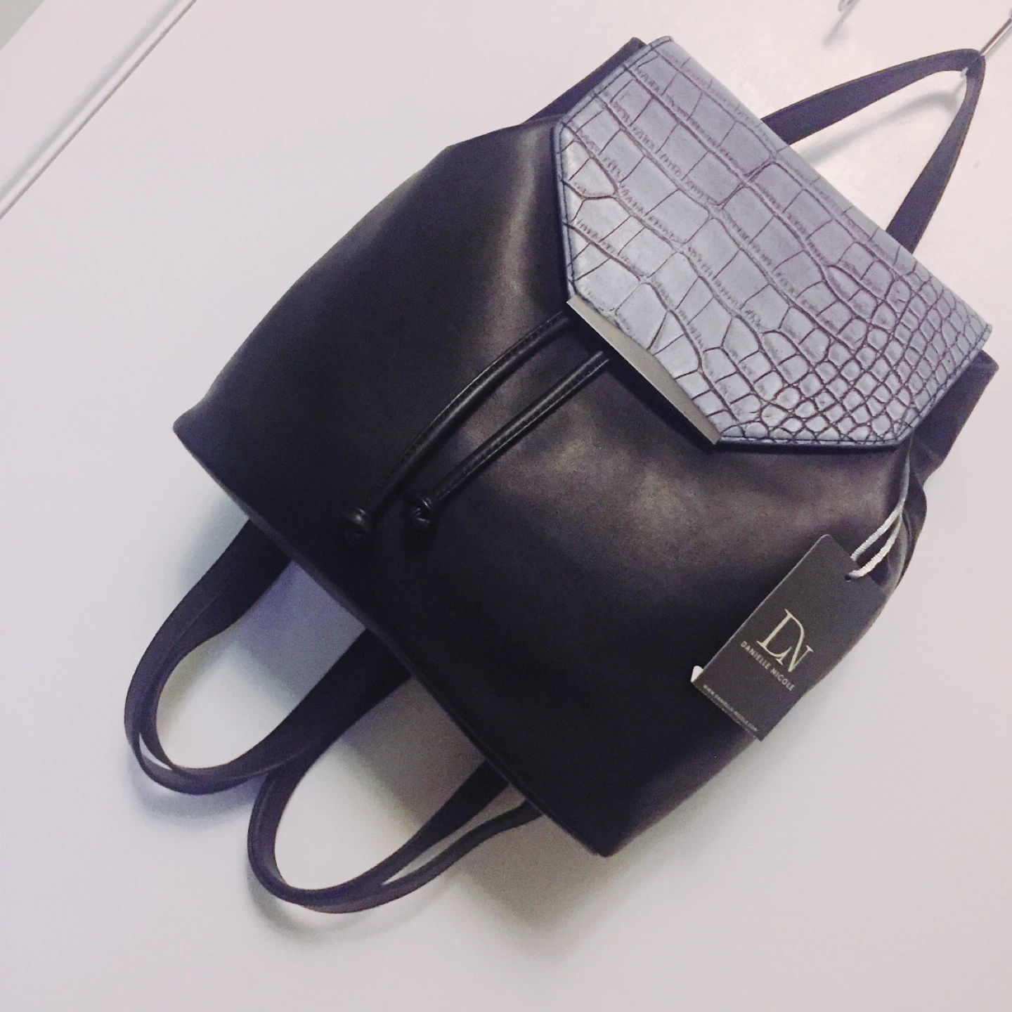 Danielle Nicole Joane Backpack - Blue Croc