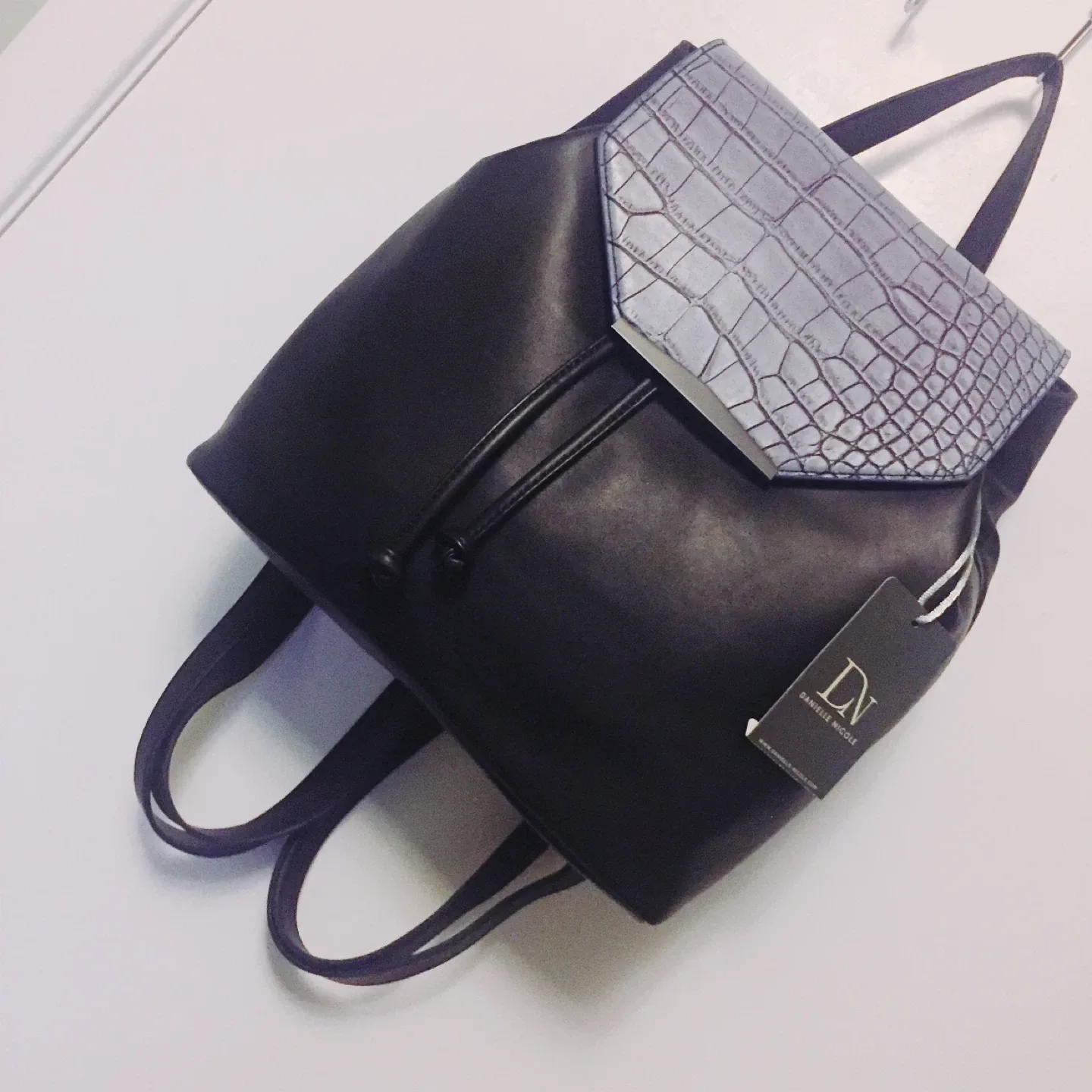 Danielle Nicole Joane Backpack - Blue Croc