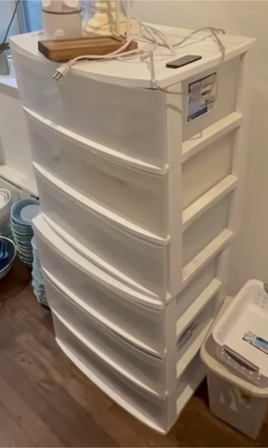 White Drawers With  Storage - photo 2