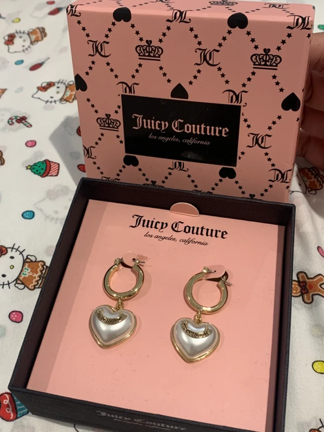 🩷 Juicy Couture Heart Drop Earrings - New in Box! 🩷