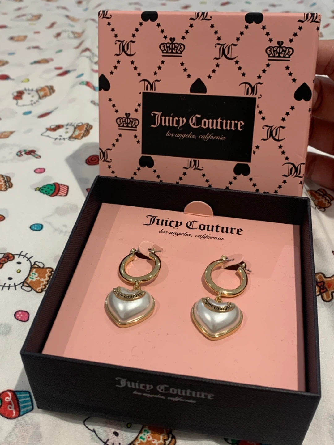 🩷 Juicy Couture Heart Drop Earrings - New in Box! 🩷 - photo 5