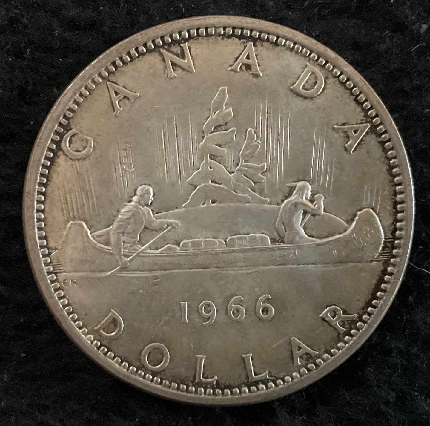 1966 Canadian Silver Dollar Coin - photo 3