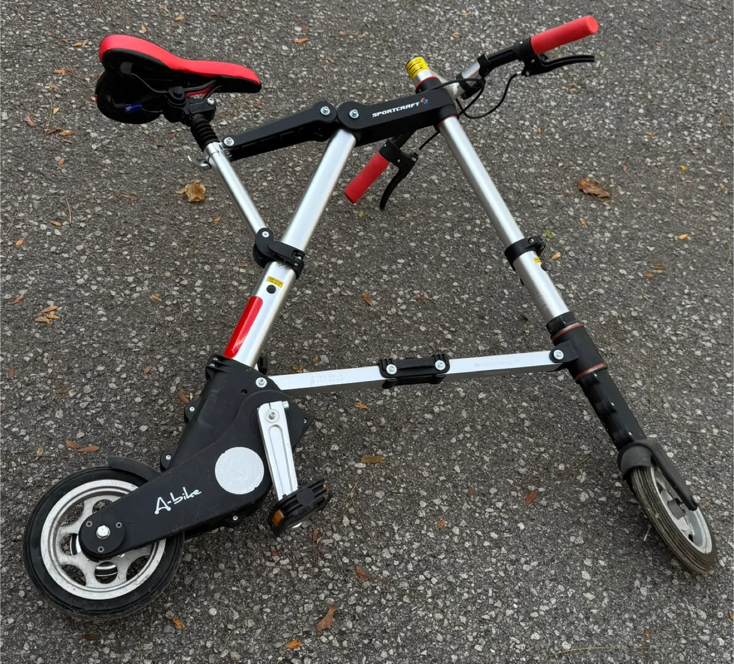 Sportcraft A-Bike Folding Bike with Backpack