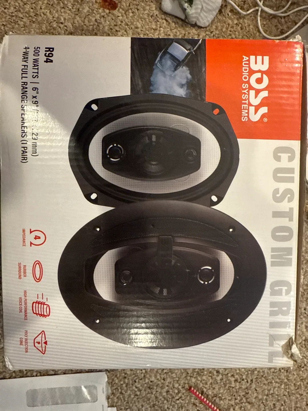 BOSS R94 6"x9" 4-Way Full Range Speakers (Pair)