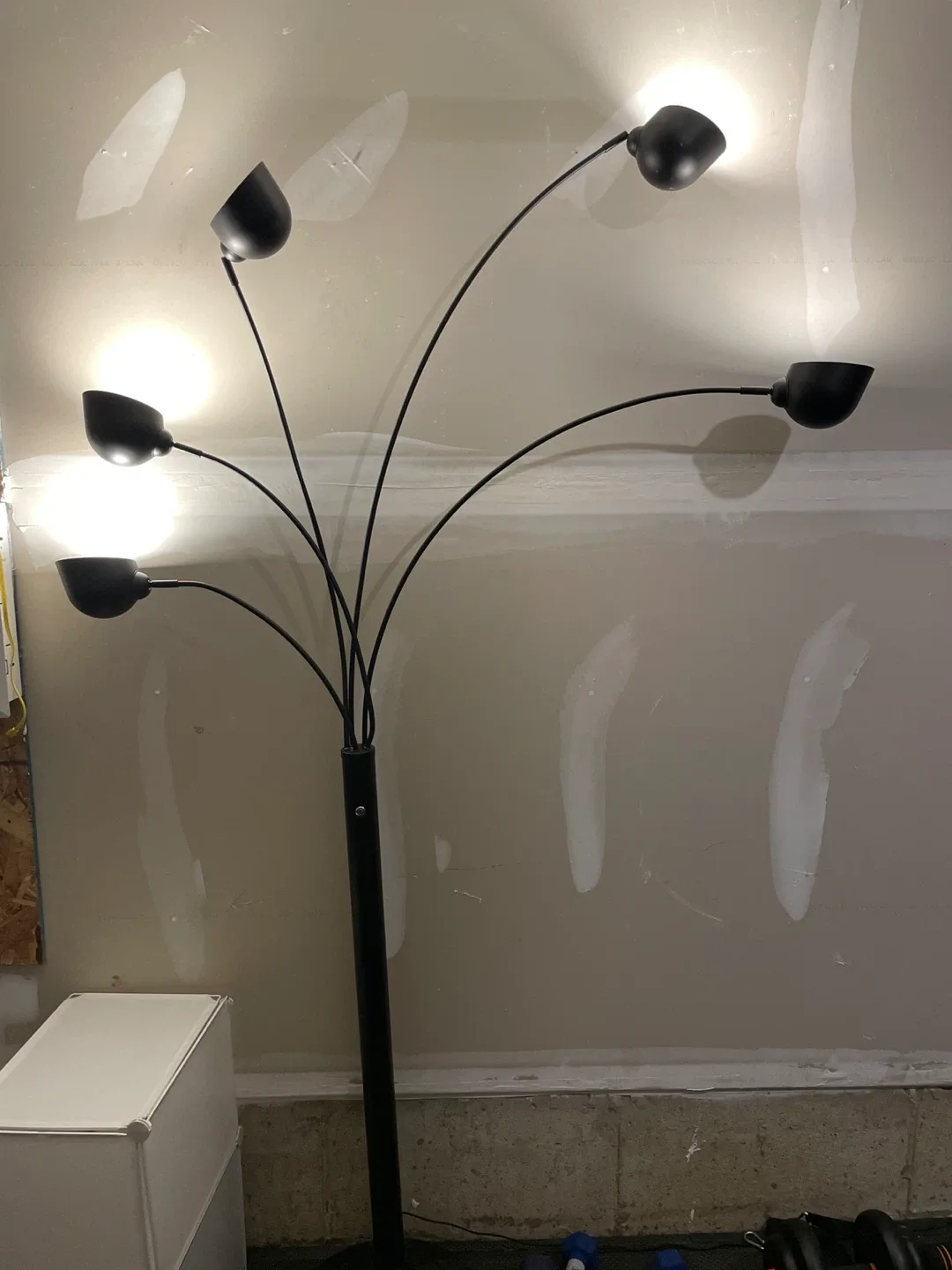 Black Multi-Head Floor Lamp