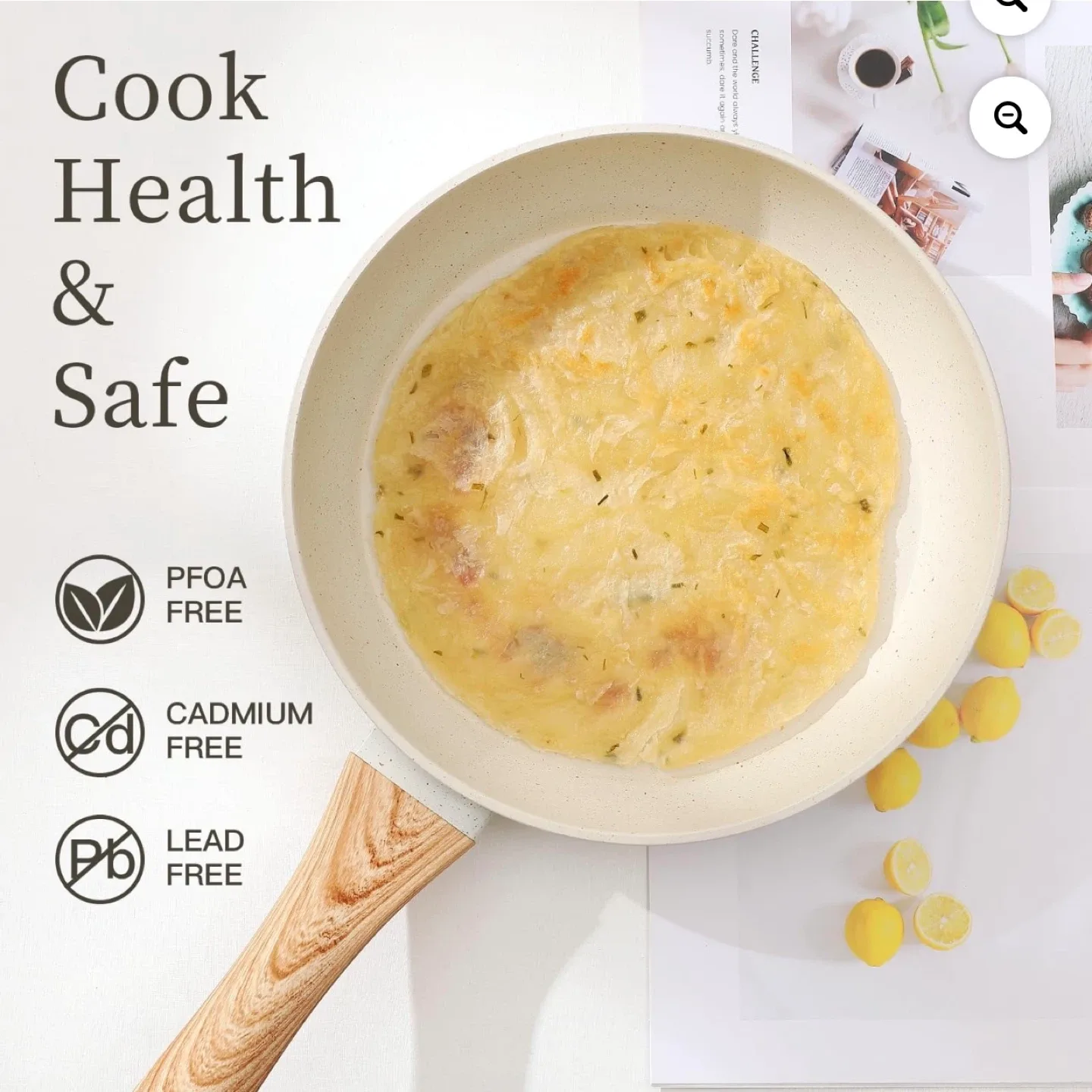 16PCS Pots and Pans Set Non Stick Cookware Set Nonstick image indicator(6)