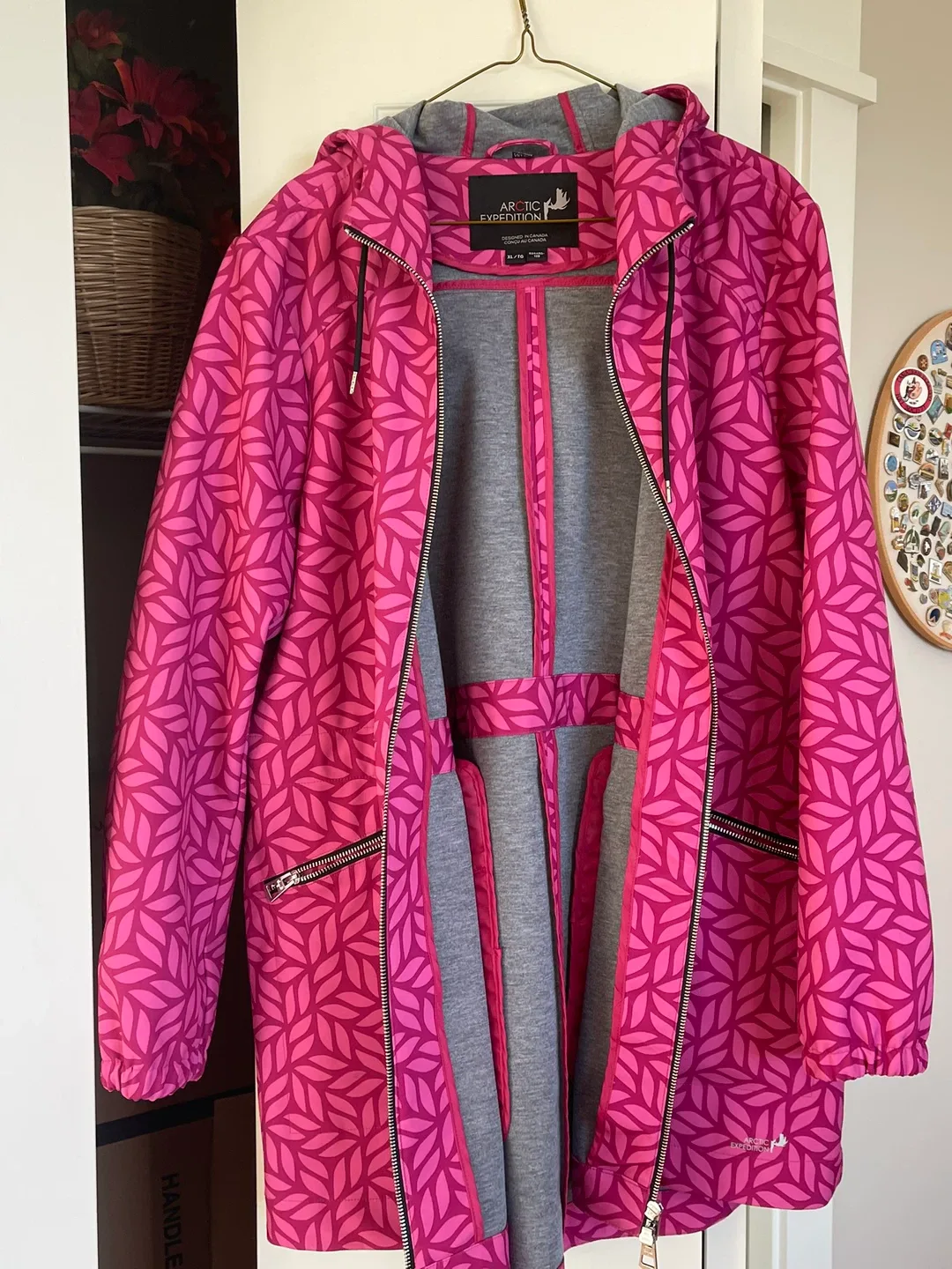 Arctic Expedition Pink Rain Jacket - Size M/M