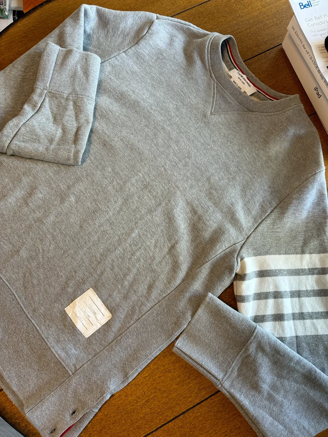 Thom Browne Grey Sweatshirt Size 3