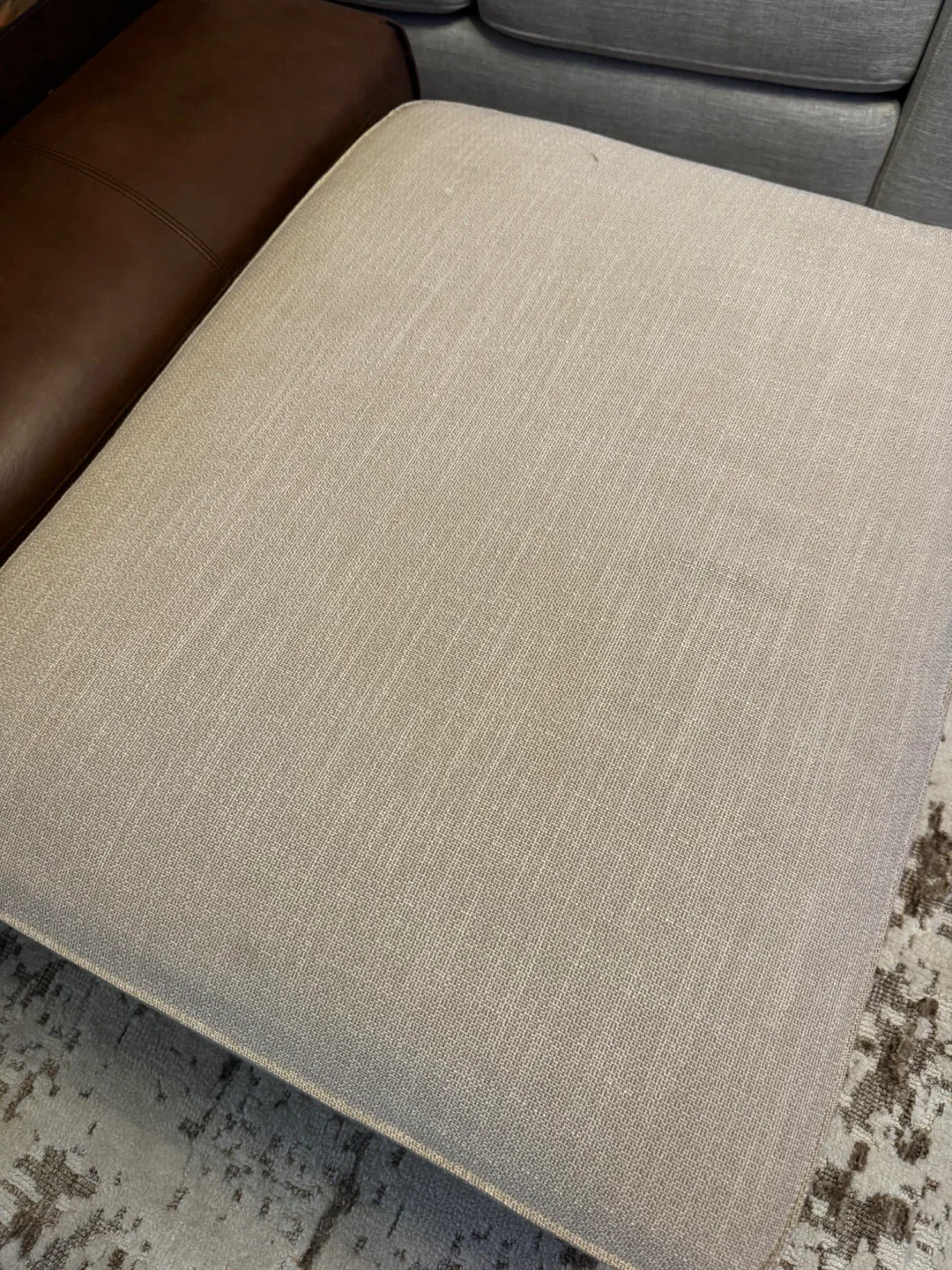 IKEA Kivik Footstool with Storage - Light Beige image indicator(3)