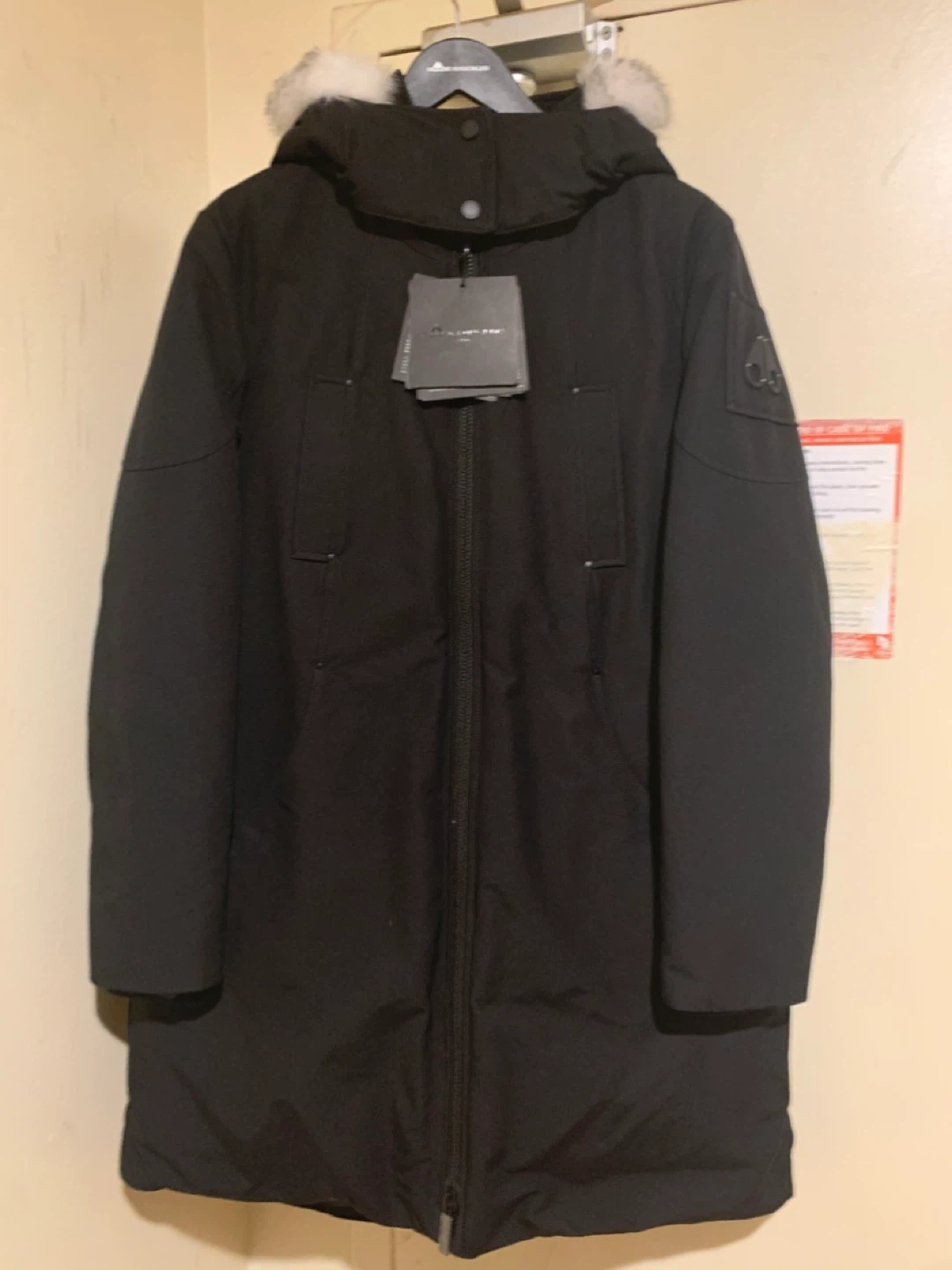 Brand New Moose  Knuckles Black Down Parka