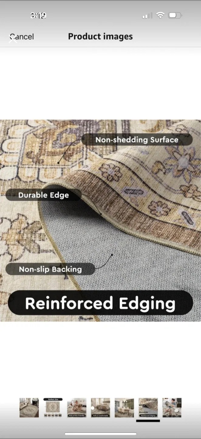 Brand New! 9x12 Area Rug MACHINE WASHABLE! image indicator(4)