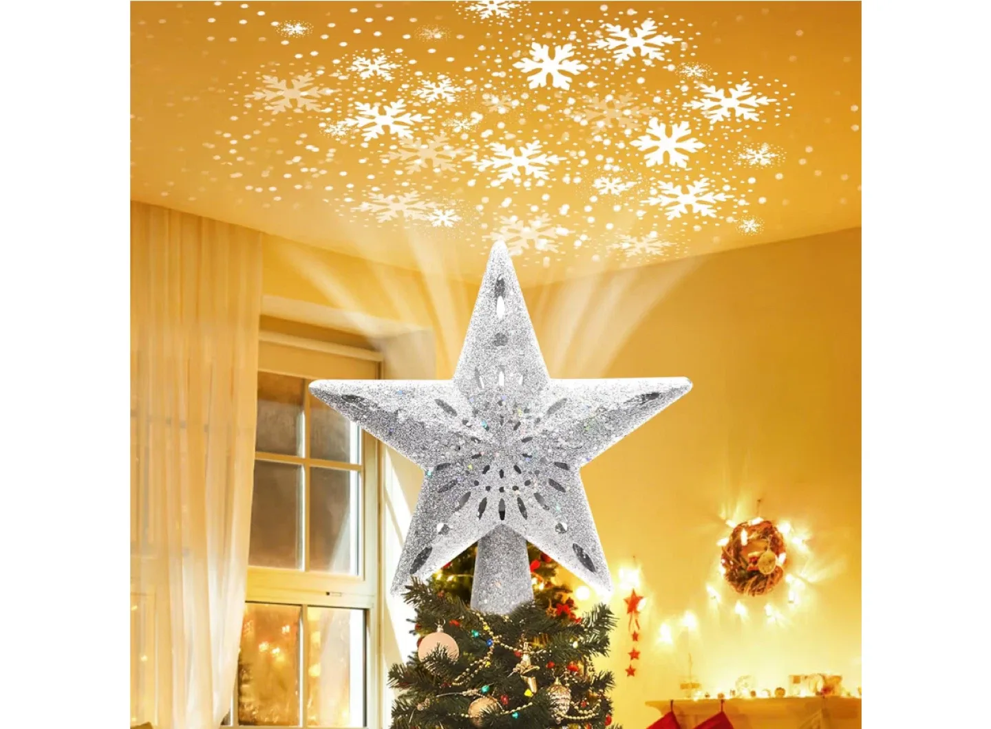 Projection LED Christmas Tree Topper - New image indicator(4)