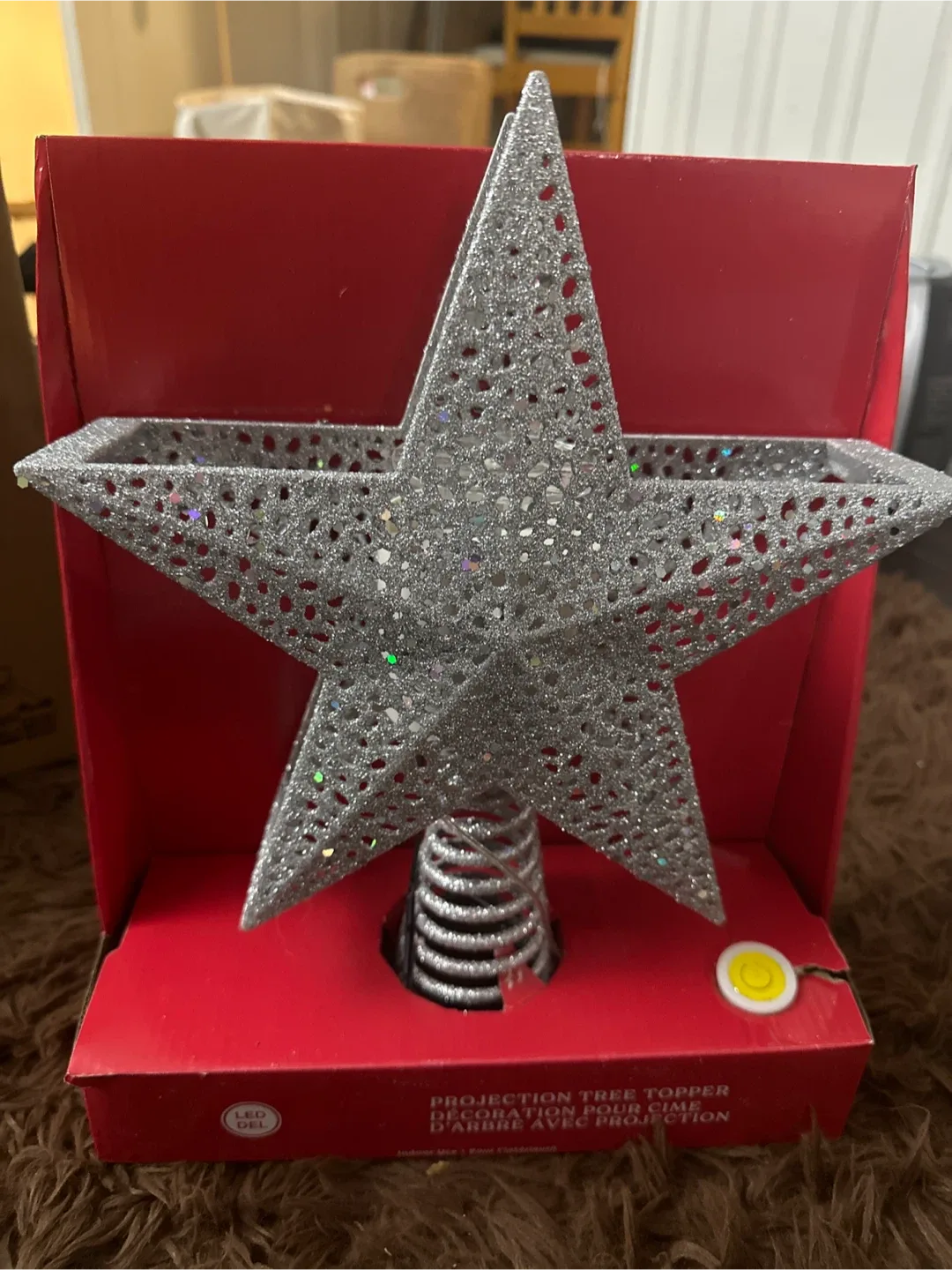 Projection LED Christmas Tree Topper - New
