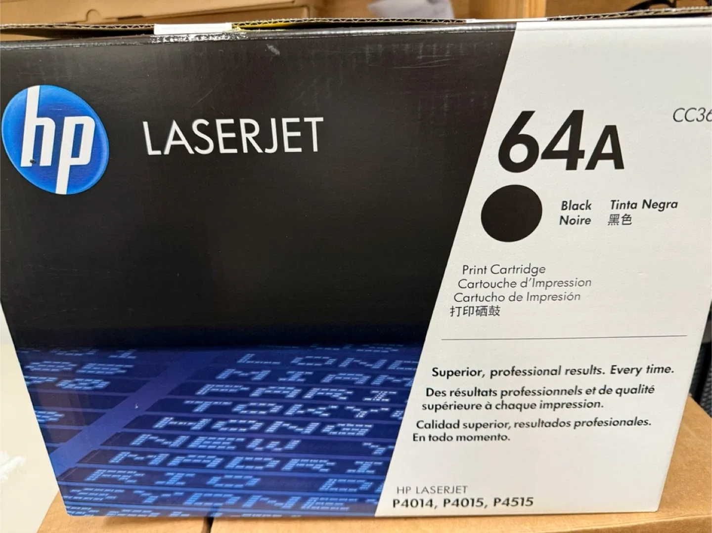 HP 64A Black LaserJet Print Cartridge - New