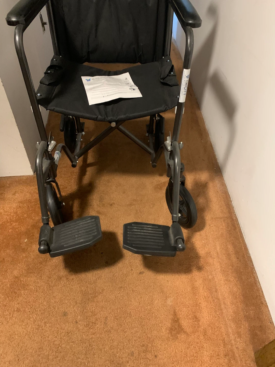 Lightweight Transport Wheelchair - Black