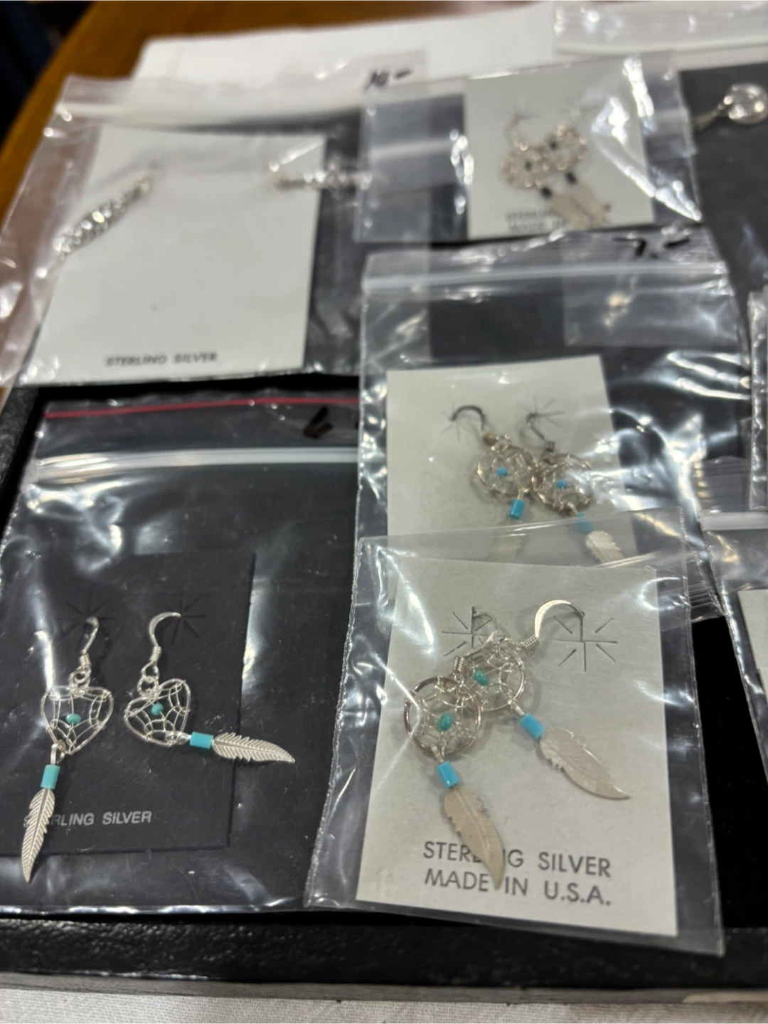 Handcrafted Sterling Silver Earrings-set of 15 - photo 4